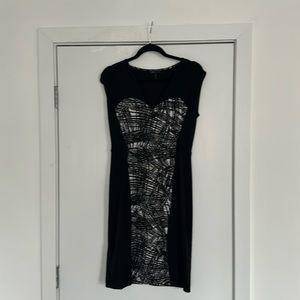 BCBGMAXAZRIA Black and White Dress - M